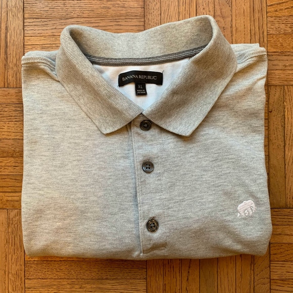 Banana Republic Other - Men's Banana Republic Light Gray Polo Shirt, XL